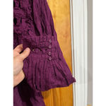 Cleobella Womens  Sabella Blouse in Aubergine Size Medium Photo 6