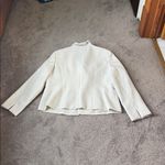 Le Suit  Ivory Two Piece Tweed Skirt Suit Set SIZE 16P Photo 4