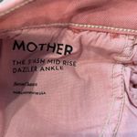 Mother Stash Mid Rise Dazzler Ankle Jean In Desert Sand Size 26 Pink Photo 4