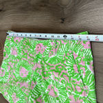 Lilly Pulitzer The Callahan Shorts Sunnyside Lions Cabana Pink Green Print Sz 0 Photo 4