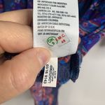 American Eagle Sz XS Romper Multi Color Paisley Bell Sleeve Deep V-Neck Women’s Photo 8