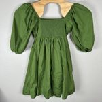 Abercrombie & Fitch Abercrombie Fitch A&F Emerson Poplin Puff Sleeve Mini Dress Green Small Tall ST Photo 3