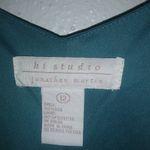 Jonathan Martin  12 Silk Forest Green Dress Photo 11