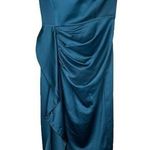Lovers + Friends 'Melina Midi' Strapless Turquise Slit Bodycon Dress Size XS Photo 0