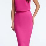 Dress the Population  Nordstrom NWT fuchsia Alondra midi dress adjustable straps Photo 0
