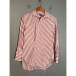 Rag and Bone  Women's Indiana Striped Twisted Shirt Pink White Size XS Photo 2