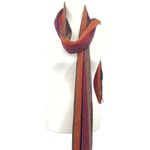 Cejon Scarf Womens‎ One Size Metallic Purple Red Orange Brown Acrylic 104" Photo 2