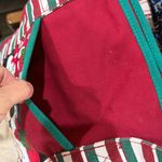 Disneyland Santa Mickey Minnie Mouse Christmas Red Canvas Tote Holiday Bag. Photo 8