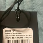 Wild Fox Odessa Snow White Stem Ditsy Floral Crop Top Small Photo 6