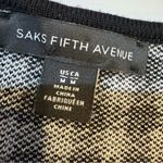 Saks 5th Avenue SAKS FIFTH AVENUE sleeveless, white and black knit checked sweater dress.size M Photo 7
