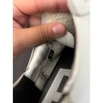 P448  Sneakers White Leather Sneaker Blue Sole‎ Womens Shoes Size 37 US 7 Photo 7