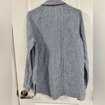 Artisan NY  Women's Navy Striped Button Down Shirt Photo 3