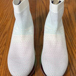 Michael Kors  Kendra Sock Sneakers Rainbow Sole Ankle Bootie White Size 6.5 Photo 0