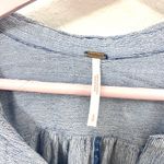 Free People  Magic Breeze Shirt Blue Stripe Long Sleeve Size S OB674612 Photo 2