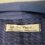 We The Free Free People Oceana Blue Raymond Thermal Top Oversized Size Medium Photo 9