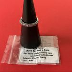 Bomb Party RBP7028 “Leave You with a Smile” Topaz/CZ on Rhodium Size 9 Ring NWT Photo 3