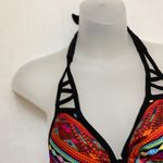 The Bikini Lab 🌞NWT multicolored tribal triangle top A60 Photo 1