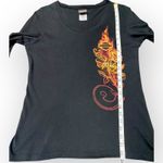 Harley Davidson  Women’s Long Sleeve Fire Rose Logo Graphic Tee Size Large Photo 5