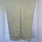 Gloria Vanderbilt Cotton Spandex Amanda Yellow Splashy Logo Pockets Pants Sz 12 Photo 6