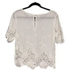 Allison Collection New York Cotton Embroidered Blouse, Sz M Size M Photo 1