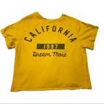 Vibe N' Yellow Short Sleeve California Dreamin' 1997 Baby Crop Tee Yellow Photo 0