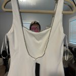 Lulus Timeless poise white rhinestone square neck backless maxi dress M NWT!!!! Photo 5