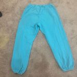 Free City  Blue Machine Teal Sweatpants With Pink Bird Logo Photo 4