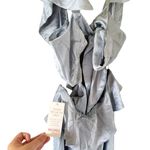 Show Me Your Mumu NEW Zoey Dress in Steel Blue Satin Photo 5