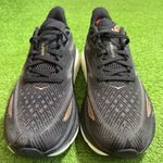 Hoka One One Clifton 9 Black Active Running Shoes Women's Size 8D Photo 2