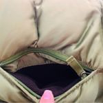 Eddie Bauer  goose down filled Puffer Vest Jacket Women's Size LG metallic Green Photo 3