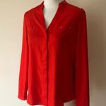 The Limited Red Silky Blouse Photo 0