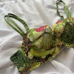 Lise Charmel Floral Embroidered Bra Green Size 32 D Photo 1