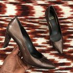 Stuart Weitzman 6M Brown Patent Leather Mid Kitten Heels Pumps Photo 0