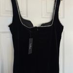 Lulus Black Velvet Midi Dress Photo 7