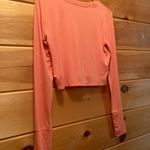 Aerie OFFLINE by  Thumbs Up Ribbed Cropped Long Sleeve T-Shirt Size S Photo 4