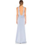 NBD  Revolve Zeb Light Baby Blue Event Formal Maxi Gown Low Back Size Small Photo 7