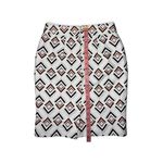 Ann Taylor 🦎White Geometric Print Brunch Straight Skirt🌵 Photo 4