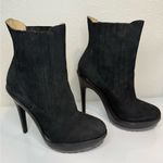 BCBGMAXAZRIA  Virginia black suede high heel ankle boots, size 8 Photo 2