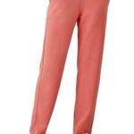 Eileen Fisher Cozy Brushed Terry Hug Slouchy Pants Tapered Leg Pull On Pink M Photo 0