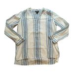 J.Crew blue & white striped cotton long sleeve top size 6 Photo 10