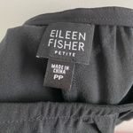 Eileen Fisher  Black Petite Silk Elastic Waist Zip Fly Dress Pants Size PP Photo 3