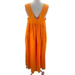 Odeeh sleeveless poplin dress orange sz 38 Photo 2