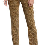 Current/Elliott Current Elliott High Waist Stiletto Leopard Print Jeans Size 28 Photo 0