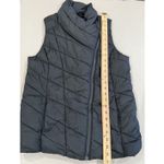 Nicole Miller  Puffer Vest Womens Small Charcoal Pockets Zip Quilted Travel Photo 3