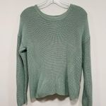 Lucky Brand   lace up tieback sweater! Teal/ Robins egg blue women’s size small! Photo 0