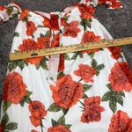 Peach Love  California Women Shirt Top Blouse Pullover Cold Shoulder Floral Print Photo 5