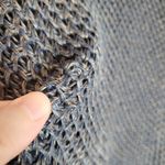 Helmut Lang  100% LINEN KNIT MARLED NAVY TAN HI LOW V NECK TUNIC SWEATER SMALL Photo 7