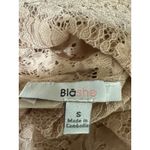 Small Beige Lace Long Sleeve Bodycon Mini Dress boho Y2K whimsigoth romantic Tan Photo 6