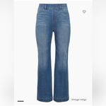 Spanx Seamed Front Wide Leg Jeans in Vintage Indigo Flare Pull On size Small Photo 9