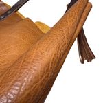 Portland Leather Classic Tote Bag Pebbled Nutmeg w Tassel Charm Brown Photo 10